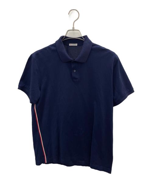 MONCLER（モンクレール）MONCLER (モンクレール) サイドラインポロシャツ ネイビー サイズ:XLの古着・服飾アイテム