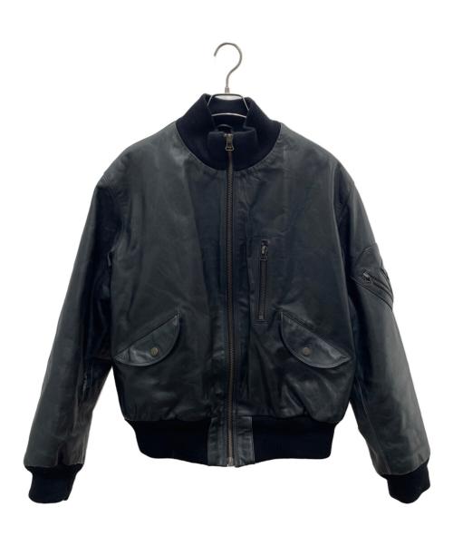 ARMANI EXCHANGE（アルマーニ エクスチェンジ）ARMANI EXCHANGE (アルマーニ エクスチェンジ) レザージャケット ブラック サイズ:Mの古着・服飾アイテム