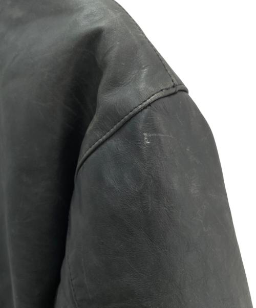 ARMANI EXCHANGE（アルマーニ エクスチェンジ）ARMANI EXCHANGE (アルマーニ エクスチェンジ) レザージャケット ブラック サイズ:Mの古着・服飾アイテム