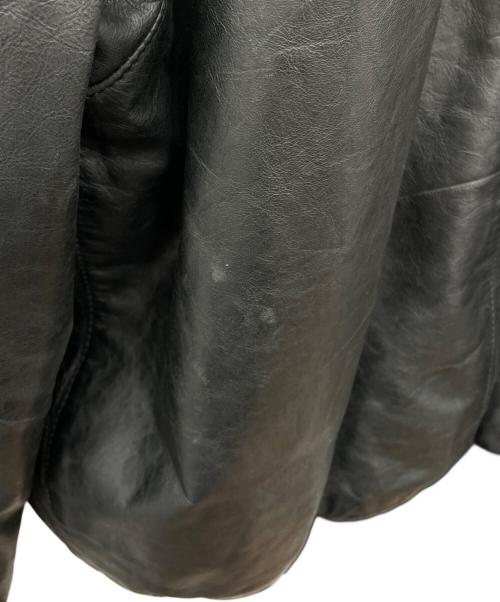 ARMANI EXCHANGE（アルマーニ エクスチェンジ）ARMANI EXCHANGE (アルマーニ エクスチェンジ) レザージャケット ブラック サイズ:Mの古着・服飾アイテム