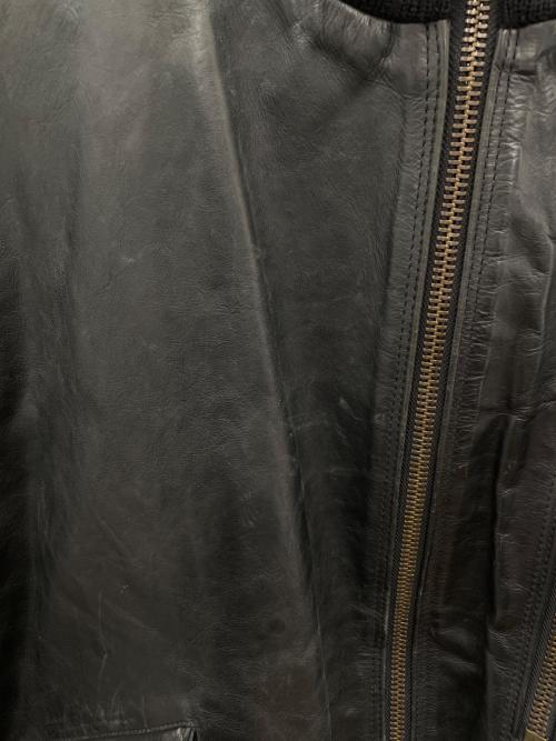 ARMANI EXCHANGE（アルマーニ エクスチェンジ）ARMANI EXCHANGE (アルマーニ エクスチェンジ) レザージャケット ブラック サイズ:Mの古着・服飾アイテム