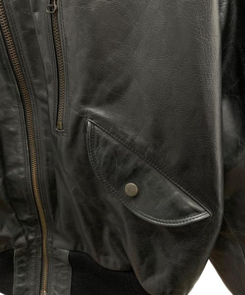 ARMANI EXCHANGE（アルマーニ エクスチェンジ）ARMANI EXCHANGE (アルマーニ エクスチェンジ) レザージャケット ブラック サイズ:Mの古着・服飾アイテム