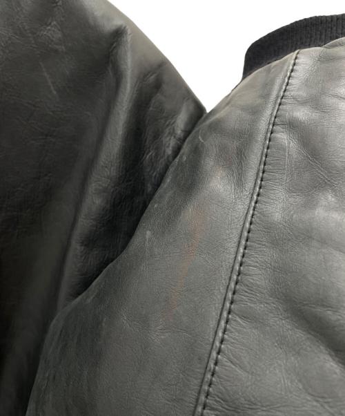 ARMANI EXCHANGE（アルマーニ エクスチェンジ）ARMANI EXCHANGE (アルマーニ エクスチェンジ) レザージャケット ブラック サイズ:Mの古着・服飾アイテム