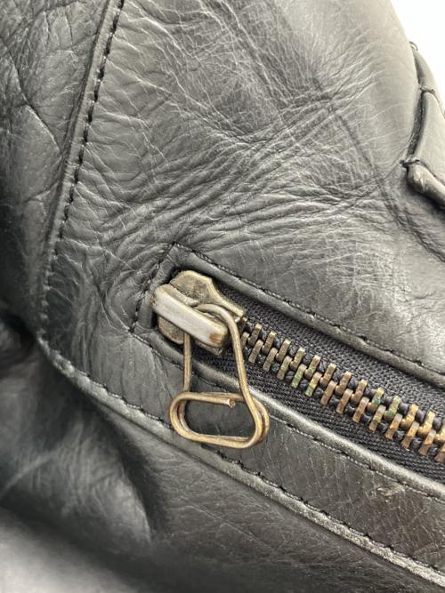 ARMANI EXCHANGE（アルマーニ エクスチェンジ）ARMANI EXCHANGE (アルマーニ エクスチェンジ) レザージャケット ブラック サイズ:Mの古着・服飾アイテム