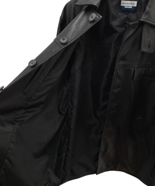 MAISON SPECIAL（メゾンスペシャル）MAISON SPECIAL (メゾンスペシャル) シープレザーコート ブラック サイズ:Ｓの古着・服飾アイテム