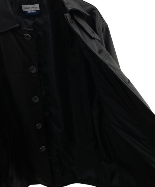 MAISON SPECIAL（メゾンスペシャル）MAISON SPECIAL (メゾンスペシャル) シープレザーコート ブラック サイズ:Ｓの古着・服飾アイテム