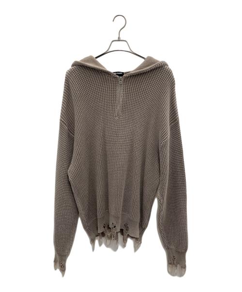 DANKE SCHON（ダンケ シェーン）DANKE SCHON (ダンケ シェーン) ニットパーカー ブラウン サイズ:Mの古着・服飾アイテム