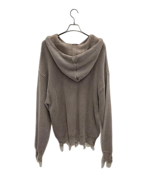DANKE SCHON（ダンケ シェーン）DANKE SCHON (ダンケ シェーン) ニットパーカー ブラウン サイズ:Mの古着・服飾アイテム