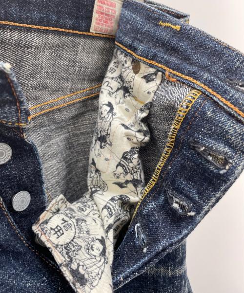 EVISU（エヴィス）EVISU (エヴィス) デニムパンツ ネイビー サイズ:38の古着・服飾アイテム