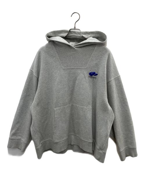 ZARA（ザラ）ZARA (ザラ) ADER error (アーダーエラー) プルオーバーパーカー グレー サイズ:XLの古着・服飾アイテム