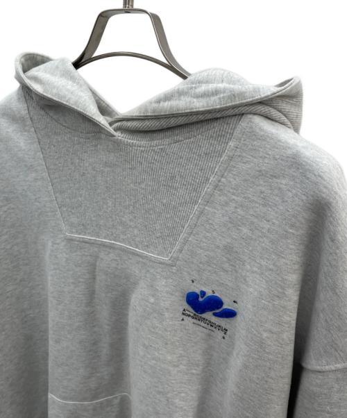 ZARA（ザラ）ZARA (ザラ) ADER error (アーダーエラー) プルオーバーパーカー グレー サイズ:XLの古着・服飾アイテム