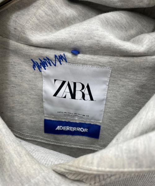 ZARA（ザラ）ZARA (ザラ) ADER error (アーダーエラー) プルオーバーパーカー グレー サイズ:XLの古着・服飾アイテム