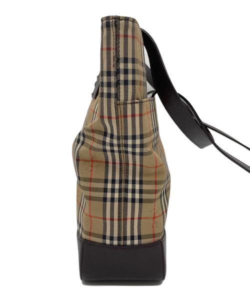 Burberry's（バーバリーズ）Burberry's (バーバリーズ) シャドーホースキャンバストートバッグ ブラウンの古着・服飾アイテム