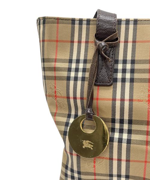 Burberry's（バーバリーズ）Burberry's (バーバリーズ) シャドーホースキャンバストートバッグ ブラウンの古着・服飾アイテム