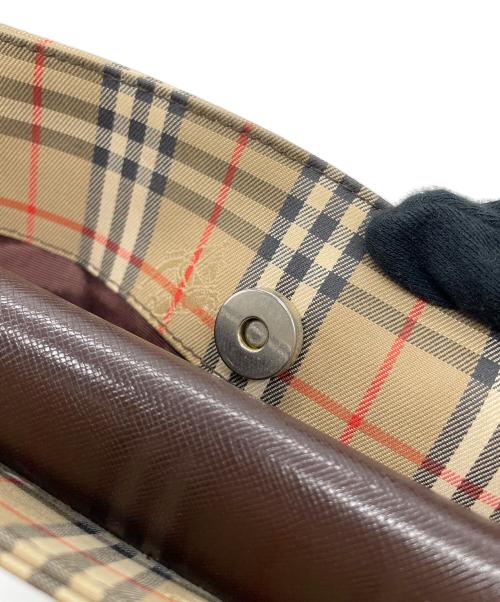 Burberry's（バーバリーズ）Burberry's (バーバリーズ) シャドーホースキャンバストートバッグ ブラウンの古着・服飾アイテム