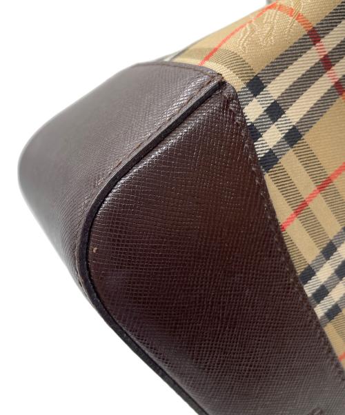 Burberry's（バーバリーズ）Burberry's (バーバリーズ) シャドーホースキャンバストートバッグ ブラウンの古着・服飾アイテム