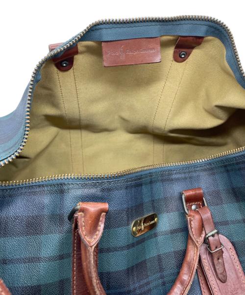 POLO RALPH LAUREN（ポロ・ラルフローレン）POLO RALPH LAUREN (ポロ・ラルフローレン) ボストンバッグ ブルーの古着・服飾アイテム