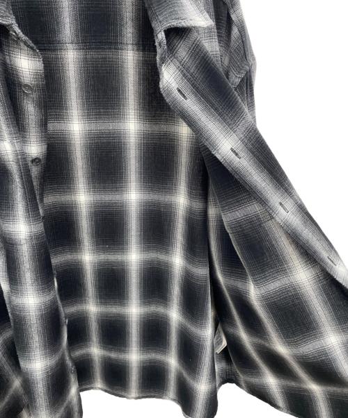 X-LARGE（エクストララージ）X-LARGE (エクストララージ) OLD ENGLISH L/S FLANNEL SHIRT ブラック サイズ:Lの古着・服飾アイテム