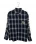 X-LARGE（エクストララージ）の古着「OLD ENGLISH L/S FLANNEL SHIRT」｜ブラック