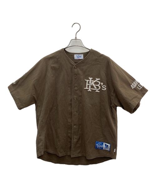 KEBOZ（ケボズ）KEBOZ (ケボズ) 半袖シャツ ブラウン サイズ:Mの古着・服飾アイテム