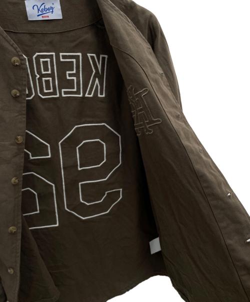 KEBOZ（ケボズ）KEBOZ (ケボズ) 半袖シャツ ブラウン サイズ:Mの古着・服飾アイテム