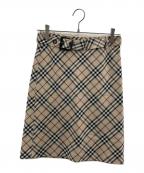 BURBERRY BLUE LABELバーバリー ブルー レーベル）の古着「ノバチェックスカート」｜ブラウン