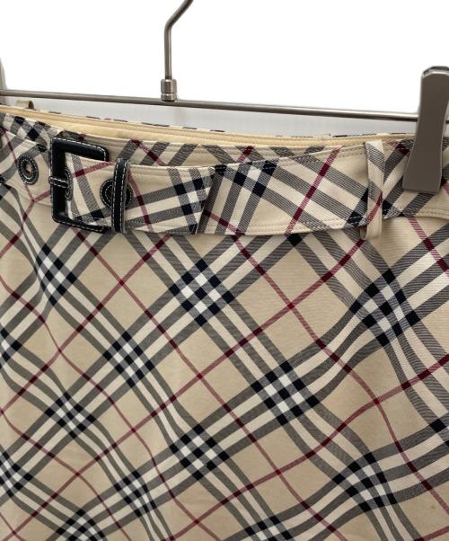 BURBERRY BLUE LABEL（バーバリー ブルー レーベル）BURBERRY BLUE LABEL (バーバリー ブルー レーベル) ノバチェックスカート ブラウン サイズ:36の古着・服飾アイテム