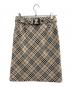 BURBERRY BLUE LABEL (バーバリー ブルー レーベル) ノバチェックスカート ブラウン サイズ:36：5000円