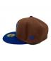 New Era (ニューエラ) キャップ ブラウン×ブルー：5000円