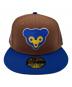 中古・古着 New Era (ニューエラ) キャップ ブラウン×ブルー：5000円