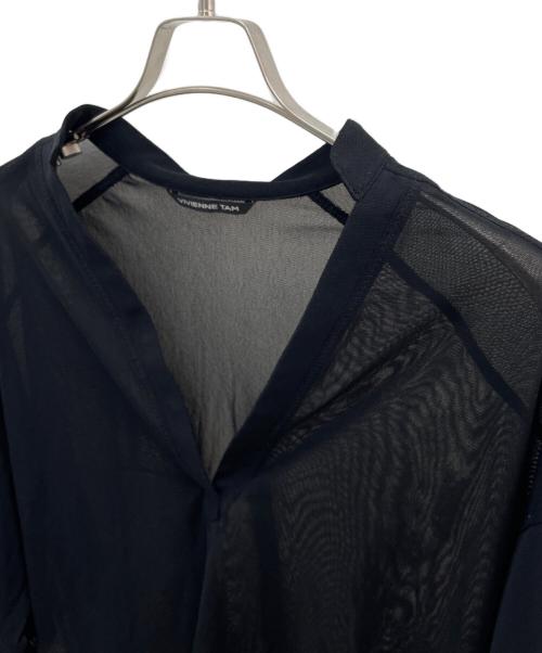 VIVIENNE TAM（ヴィヴィアンタム）VIVIENNE TAM (ヴィヴィアンタム) 半袖カットソー ブラックの古着・服飾アイテム