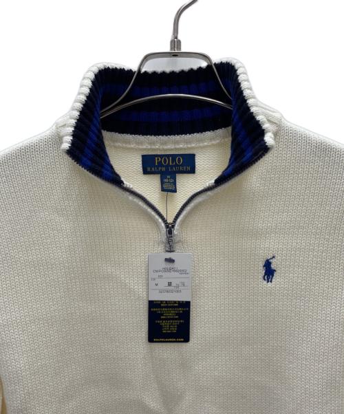 POLO RALPH LAUREN（ポロ・ラルフローレン）POLO RALPH LAUREN (ポロ・ラルフローレン) 厚手ニット ホワイト サイズ:150 未使用品の古着・服飾アイテム