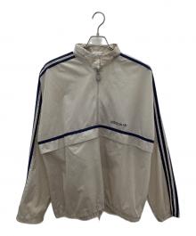 adidas Originals（アディダスオリジナル）の古着「ハーフジップジャケット」｜ベージュ×ネイビー