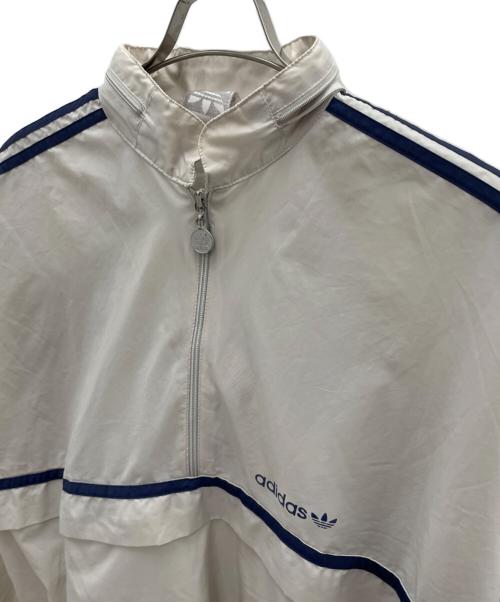 adidas Originals（アディダスオリジナル）adidas Originals (アディダスオリジナル) ハーフジップジャケット ベージュ×ネイビー サイズ:不明の古着・服飾アイテム