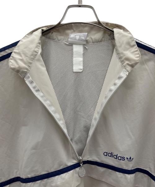 adidas Originals（アディダスオリジナル）adidas Originals (アディダスオリジナル) ハーフジップジャケット ベージュ×ネイビー サイズ:不明の古着・服飾アイテム
