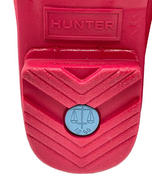 HUNTER（ハンター）HUNTER (ハンター) グロス チェルシー レインブーツ ピンク サイズ:US7 未使用品の古着・服飾アイテム