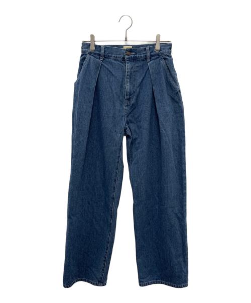 PAY DAY（ペイデイ）PAY DAY (ペイデイ) タック入りデニムパンツ ブルー サイズ:36の古着・服飾アイテム
