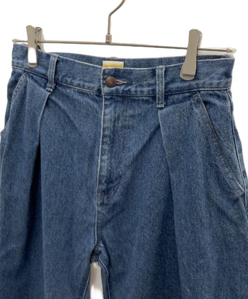 PAY DAY（ペイデイ）PAY DAY (ペイデイ) タック入りデニムパンツ ブルー サイズ:36の古着・服飾アイテム