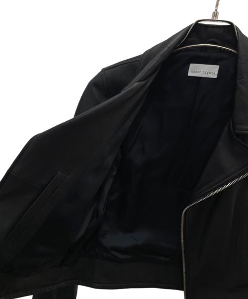 upper hights（アッパーハイツ）upper hights (アッパーハイツ) ラムレザージャケット ブラック サイズ:1の古着・服飾アイテム