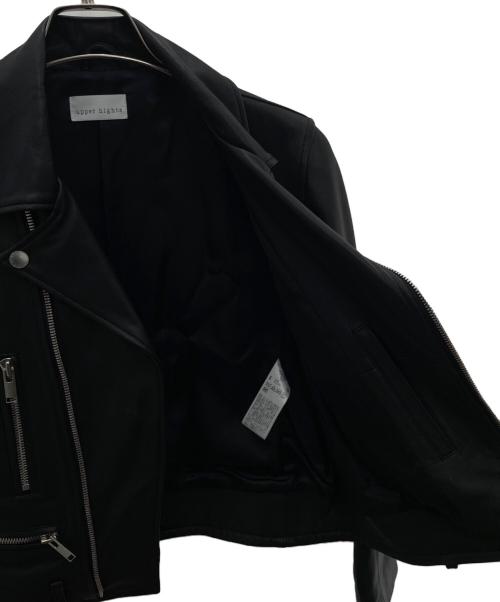upper hights（アッパーハイツ）upper hights (アッパーハイツ) ラムレザージャケット ブラック サイズ:1の古着・服飾アイテム