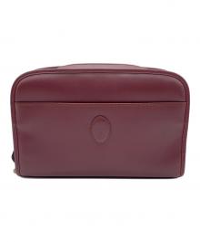 Cartier（カルティエ）の古着「クラッチバッグ」｜ボルドー