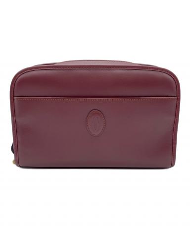 中古・古着通販】Cartier (カルティエ) クラッチバッグ ボルドー