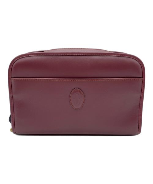 Cartier（カルティエ）Cartier (カルティエ) クラッチバッグ ボルドーの古着・服飾アイテム