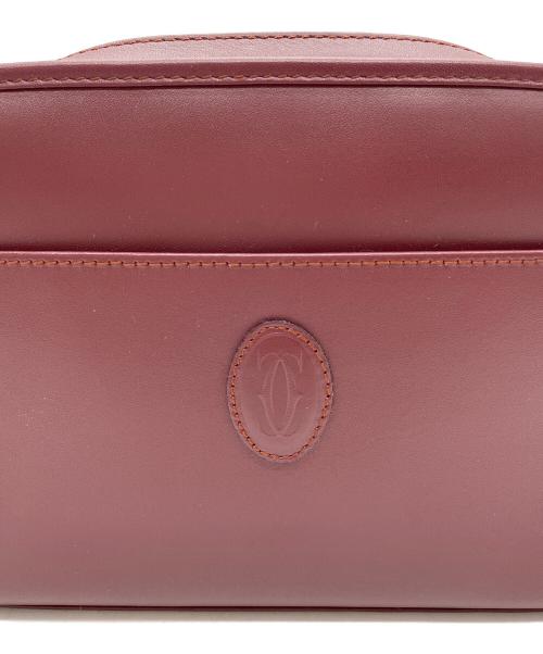 Cartier（カルティエ）Cartier (カルティエ) クラッチバッグ ボルドーの古着・服飾アイテム