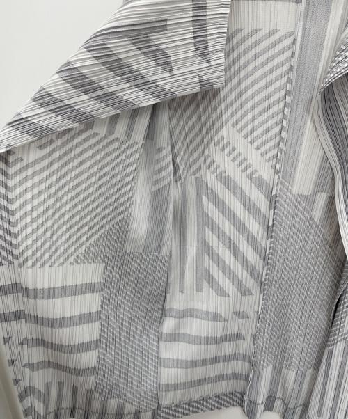 PLEATS PLEASE（プリーツプリーズ）PLEATS PLEASE (プリーツプリーズ) 薄手カーディガン グレー サイズ:3の古着・服飾アイテム