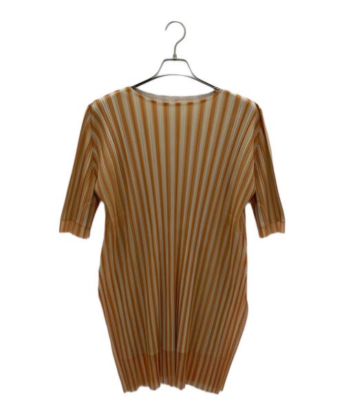 PLEATS PLEASE（プリーツプリーズ）PLEATS PLEASE (プリーツプリーズ) 半袖ワンピース イエロー サイズ:3の古着・服飾アイテム