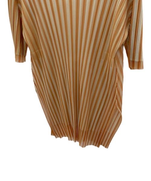 PLEATS PLEASE（プリーツプリーズ）PLEATS PLEASE (プリーツプリーズ) 半袖ワンピース イエロー サイズ:3の古着・服飾アイテム