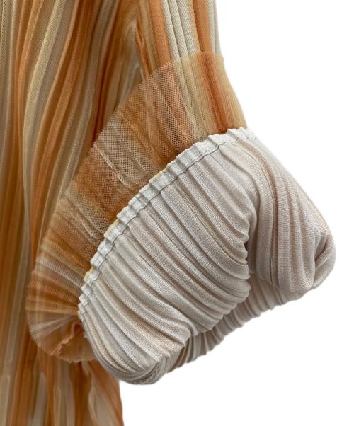 PLEATS PLEASE（プリーツプリーズ）PLEATS PLEASE (プリーツプリーズ) 半袖ワンピース イエロー サイズ:3の古着・服飾アイテム