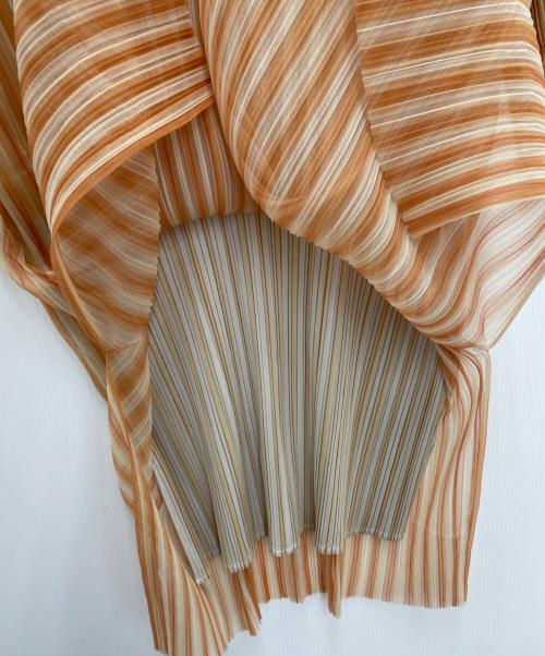 PLEATS PLEASE（プリーツプリーズ）PLEATS PLEASE (プリーツプリーズ) 半袖ワンピース イエロー サイズ:3の古着・服飾アイテム