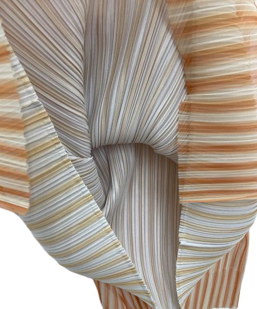 PLEATS PLEASE（プリーツプリーズ）PLEATS PLEASE (プリーツプリーズ) 半袖ワンピース イエロー サイズ:3の古着・服飾アイテム